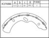 MAZDA W02933310 Brake Shoe Set